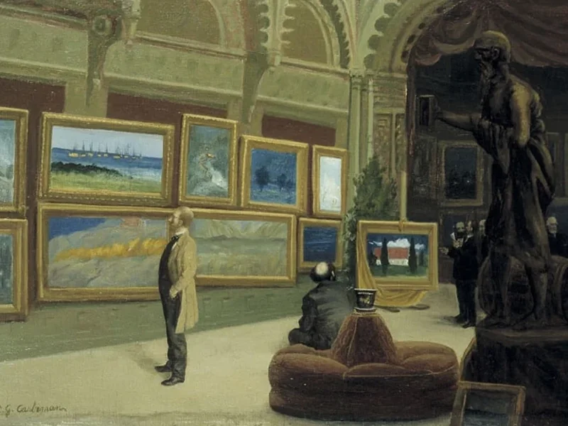 1821-Gustaf Carleman - Salone d'arte di Blanch